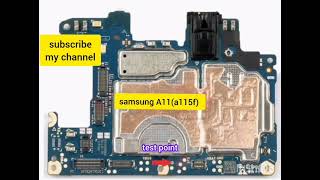 samsung A11 a115f test point [upl. by Siryt802]