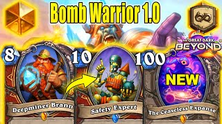 New Control Bomb Warrior Is Back Stronger Than Ever At The Great Dark Beyond  Hearthstone [upl. by Eiclek443]