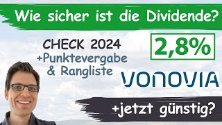 Vonovia Aktienanalyse 2024 Wie sicher ist die Dividende günstig bewertet [upl. by Monroy]