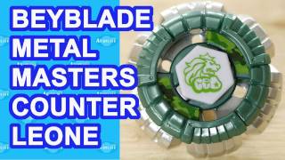 Beyblade Metal Masters Counter Leone BB04 Beyblade Review Unboxing [upl. by Meeharb]