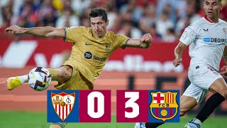 SEVILLA 03 BARÇA  LALIGA 202223 MD4 [upl. by Annor808]