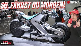 Was bringt die Zukunft MotorradPrototypen und Antriebe von morgen auf der EICMA 2023 [upl. by Nhguaval]