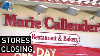 Marie Callenders Closes 19 Stores  NBCLA [upl. by Nnylidnarb]