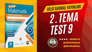 Bilgi Sarmal 9 Sınıf Matematik  2 Tema 9 Test [upl. by Ahsiki]