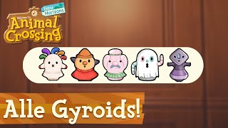 Das sind ALLE 36 NEUEN GYROIDS in Animal Crossing New Horizons 🌴 [upl. by Strage]