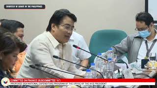 Senate panel approves the P2385billion proposed budget of the Office of the Vice President [upl. by Ayatahs144]