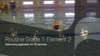 Stationary Eggbeater For 10 Seconds  Synchronised Swimming Routines [upl. by Nnayllek]