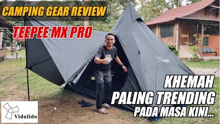 REVIEW amp TUTORIAL  Cara pasang khemah TEEPEE MX PRO BLACK dari VIDALIDO Hitam itu menawan [upl. by Asiil]