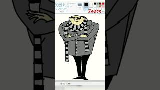 Felonious Gru Art gru minions art fun anime shortvideo drawing shorts short youtubeshorts [upl. by Leur]