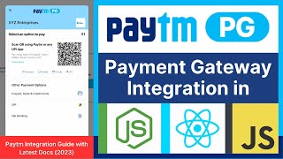 Paytm Payment Gateway Integration in React and Nodejs  Hindi  Paytm Integration in Javascript [upl. by Yderf]