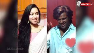 Mirnalini Ravi and Raj Mrk Dubsmash  Kuluvalilae Muthu [upl. by Cohlier]