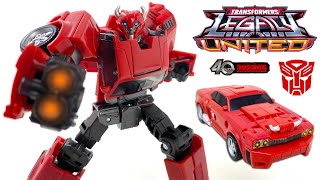 Transformers LEGACY United PRIME UNIVERSE Deluxe Class CLIFFJUMPER Review [upl. by Dorena]