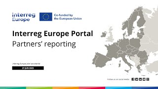 Webinar about Interreg Europe Portal  partners reporting [upl. by Attenna753]