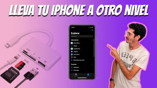 🧩 ADAPTADOR LECTOR DE TARJETAS PARA IPHONE CONECTA MICRO SD CÁMARAS Y MÁS EN TU MÓVIL [upl. by Mittel866]