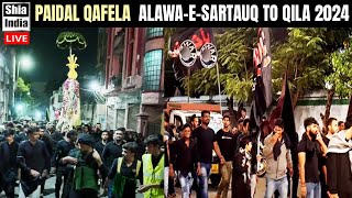 🔴 LIVE Paidal Qafela 2024 From AlawaeSartauq To Qila Golconda  29th Muharram 1446H  Qafila [upl. by Enaled]