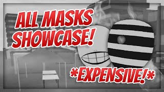 All Masks Within RoGhoul  Showcase  RoGhoul  Roblox [upl. by Nolrac]