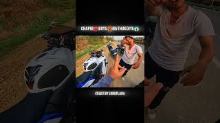 CHAPRI🥵 RIDER 😡NA THUK DIYA😱😲 PAR 😤😤shortsfeed zx10r motovlog [upl. by Supen]