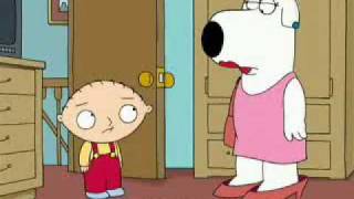 funny family guy brian dress up [upl. by Ahsened]