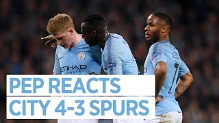 PEP REACTS TO CHAMPIONS LEAGUE EXIT  CITY 43 SPURS [upl. by Nobe975]