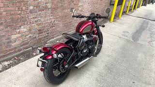 Triumph Bobber Gold Line 2022 red black [upl. by Ahselyt228]