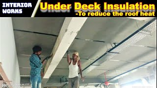 Under Deck Insulation To Reduce Roof Heat  Low Cost with Good quality Interiors  Interior works [upl. by Eeramit]