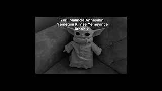 Baby Yoda Erkeklerin Duyguları Var Mı🥺😢🤔 babyoda yodababy3812 [upl. by Arno315]