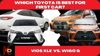 Wigo G vs Vios XLE  Which Toyota is Best for a First Car [upl. by Travis]