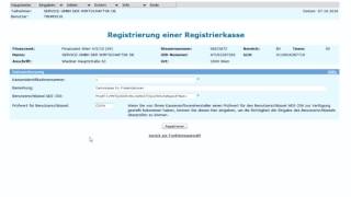 VideoTutorial RegistrierkassenAnmeldung bei FinanzOnline Teil 2 [upl. by Eciruam]