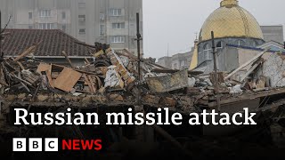 UN condemns Russia’s renewed massbombing campaign in Ukraine  BBC News [upl. by Anivel137]