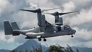 V22 Osprey TiltRotor Aircraft In Action • Compilation [upl. by Tilden]