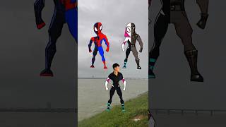 Spiderman Miles Morales vs Ghost Spider vs Spiderman vs Noir Spiderman spiderman milesmorales [upl. by Foote]