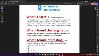 Learners Diary LD math class VI Six 1st chapter [upl. by Kcirttap]