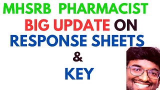 BIG UPDATE ON RESPONSE SHEETS AND KEY  MHSRB PHARMACISTsubscribe [upl. by Isman201]