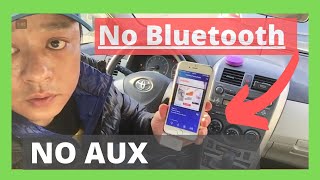 Play Music in Your Car without an AUX cord or Bluetooth  No Static Aux Adapter for iPhone [upl. by Arraeit]