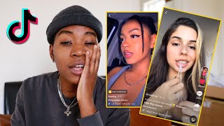 Reacting to ACTUALLY GOOD Lesbian Thirst Traps on Tik Tok [upl. by Athalla424]