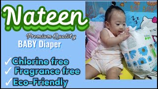 NATEEN PREMIUM QUALITY BABY DIAPER REVIEW  NATEEN chlorinefree ecofriendly MarleneGabriel [upl. by Enirehs]