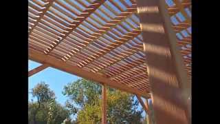 How to Build a Redwood Pergola [upl. by Telford]