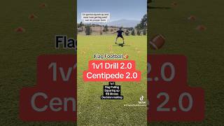 Perfect 1v1 Drill for Flag Football Practice [upl. by Arymas280]