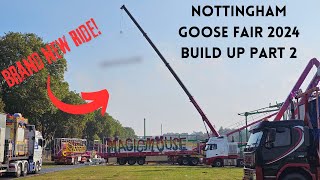 Nottingham Goose Fair 2024  Build Up  Saturday 2109 [upl. by Abrahams739]