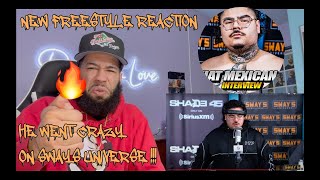 He Spazzed On Like 6 Different Beats  That Mexican OT  Freestyle On Sways UNIVERSE REACTION [upl. by Annoyk322]