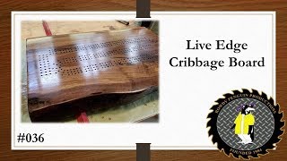 Live Edge Cribbage Board 036 [upl. by Sanoj]