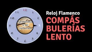 Metrónomo Flamenco Compás Bulerías Lento [upl. by Leinadnhoj]