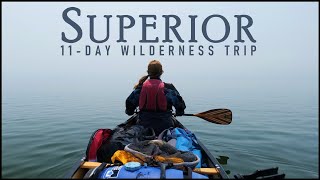 11Day  235km Wilderness Camping Trip on Powerful Lake Superior [upl. by Gerrard399]