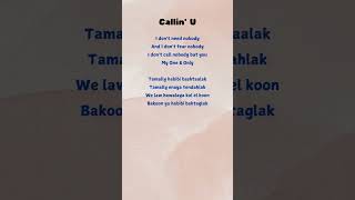 Callin U Tamally maak🩵🩵lyrics lyrics ytshort callinutamallymaak [upl. by Holle]