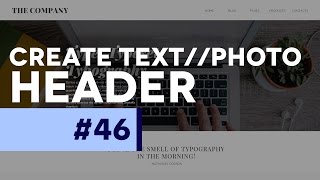 PSin30  Create a Website Text Header in Photoshop [upl. by Ettevram]