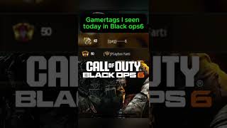 These are the most WILD gamertags I have ever seen in Black ops 6 gaming blackops6 shorts game [upl. by Nancy]