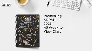 2025 Week to View Diary Stunning Slogan Art A5 Weekly Monthly Planner Hardback Cover ST2067 [upl. by Darrow856]