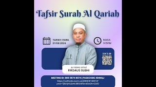 Tafsir Surah Al Qariah  Al Fadhil Ustaz Firdaus Subhi [upl. by Ermengarde]