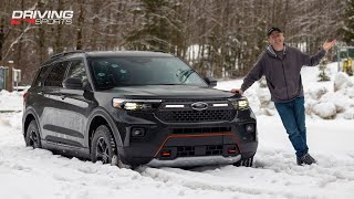 2022 Ford Explorer Timberline AWD Review and Snow Test [upl. by Rebmyk]