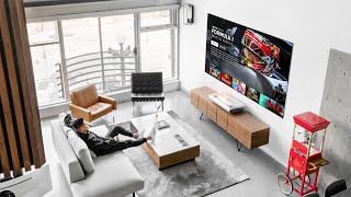 The 100” 4K LASER TV Setup  Best Value [upl. by Gav]